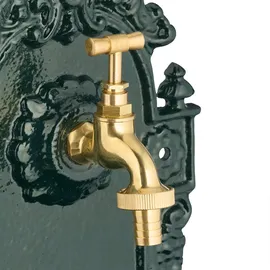 Relaxdays Wandbrunnen Antik Aluminiumguss