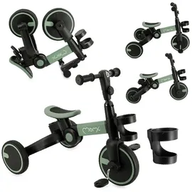 MOMI Dreirad FILO 3-in-1 Kinderfahrzeug mit oder ohne Pedale bis 25kg - Knopfdruck Klappbar - Verstellbarer Lenker & Sattel
