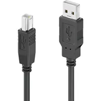 Sonero USB 2.0 Kabel, A-Stecker auf B-Stecker, - schwarz, 0,50m