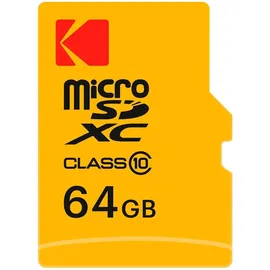 Kodak 64 GB Class 10 Microsd-Speicherkarte mit SD-Adapter