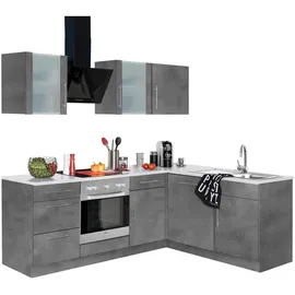 WIHO KÜCHEN Winkelküche L-Form 220 x 170 cm grau
