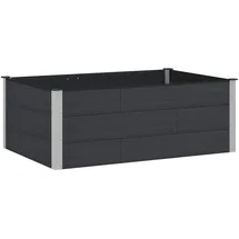 vidaXL Hochbeet 150 x 100 x 54 cm Schwarz