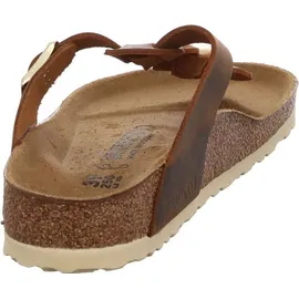 Birkenstock Gizeh Braided Nubukleder geölt cognac 38
