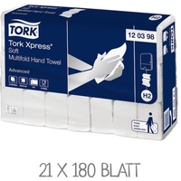 TORK 120398 2lg. Papierhandtücher Multifold 21,2×25,5