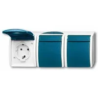 Busch-Jaeger Schuko-Steckdose 3-fach Ocean 2 St.