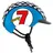 casco Mini 2 52-56 cm Kinder Lucky 7 blau