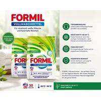 2x 2,025kg (4,05kg) FORMIL Aktiv Vollwaschmittel Pulver für weisse Wäsche