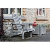 Relaxstuhl GRAU Relaxsessel Holz Gartenstuhl Sitzstuhl Gartenmöbel Loungesessel