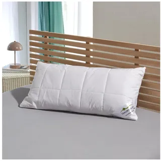 TRAUMSCHLAF Naturhaarkissen Alpaka Pako, Füllung: Bezug außen: 100% Baumwolle, versteppt mit 100% Alpakawolle, Füllung: 100% Wolle weiß 65 cm x 100 cm