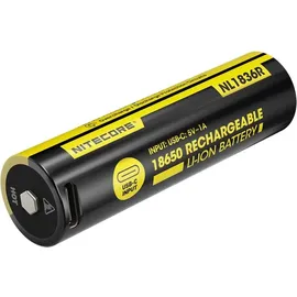 Nitecore NL1836R 18650 Akku 3,6V 3600mAh mit USB