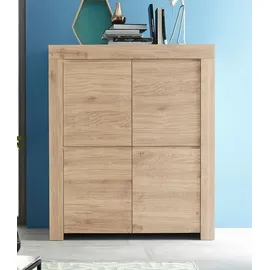 INOSIGN Highboard INOSIGN "Firenze", braun (eichefarben cadiz), Sideboards, Highboard, Breite 110 cm