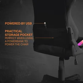 deltaco GAM-080 RGB Gaming Chair schwarz