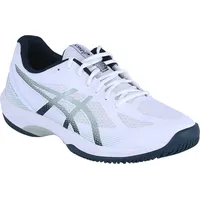 Asics Court Hunter FF, Herren Handballschuhe, weiß, Größe 43 1⁄2 in Grau WHITE/LICHEN ROCK