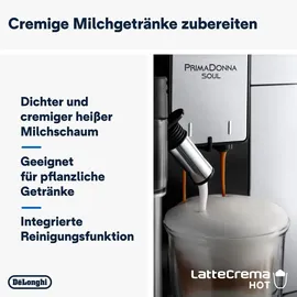 De'Longhi PrimaDonna Soul ECAM 612.55 SB Silber und Schwarz