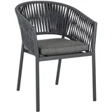 BIZZOTTO Florencia Gartenstuhl 57 x 57 x 80 cm anthrazit 1 St.