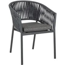 BIZZOTTO Florencia Gartenstuhl 57 x 57 x 80 cm anthrazit 1 St.