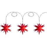 Sternenkette LED 1 m Rot