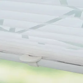 Liedeco Klemmfix-Plissee Ausbrenner 45 x 130 cm Polyester Weiß