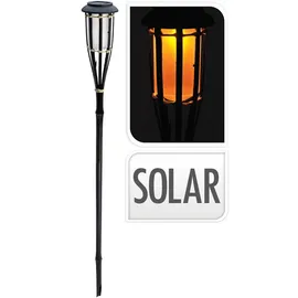 PROGARDEN Solarlampe Fackel Kunststoff 65 cm