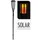 PROGARDEN Solarlampe Fackel Kunststoff 65 cm