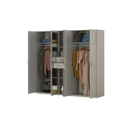 Möbel Kraft Drehtürenschrank Livingston 225 x 208 x 58 cm Beige