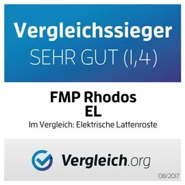 erbengemeinschaft heinz-peter fischer, fmp matratzenmanufaktur 7 Zonen Lattenrost Rhodos EL | Kopf- und Fußteil elektrisch verstellbar 140 x 200 cm