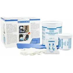 WEICON Keramik BL, mineralisch gefülltes Epoxidharz-System für extremen Verschleißschutz und hohe Abriebfestigkeit, 2 kg, blau