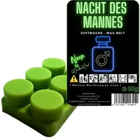 WonderWax Duftwachs WonderWax® Neon Duftriegel 6 x Duftwachs Kreise (Die Nacht des Mannes), Duftrichtung: Nacht des Mannes