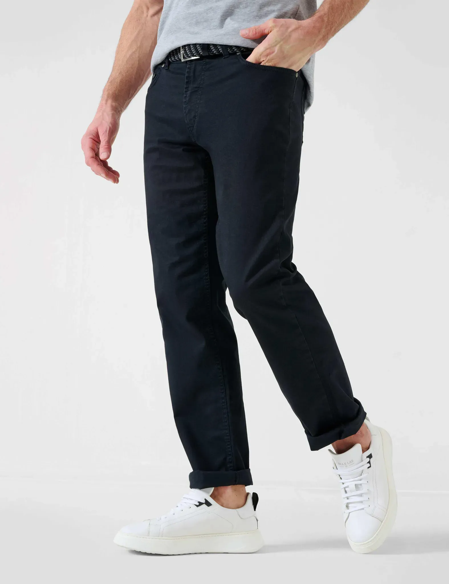 Eurex by Brax Herren Hose Style CARLOS, perma schwarz, Gr. 36/34