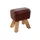 Casa Padrino Hocker Leder 40 x 45 x 30 cm Braun