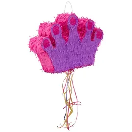 Relaxdays Krone Piñata Lila/Pink