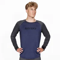 Saysky Herren Logo Pace Long Sleeve blau
