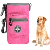 AMILKS Futterbeutel für Hunde Training Futtertasche für Hundetraining Hundetraining Wandertasche Leckerlitasche für das Hundetraining pink