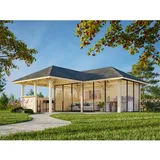 Palmako Pavillon Bianca 24,9 m2 Set 223 Slide naturbelassen