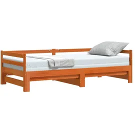 vidaXL Tagesbett 90 x 200 cm Wachsbraun