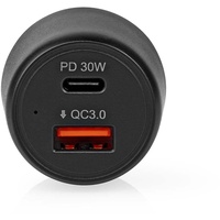 Nedis Auto-Ladegerät 48 W 2X 3.0 A - Anzahl der Ausgänge: 2 Port Type: USB-A/USB-C - - Automatische Spannungswahl