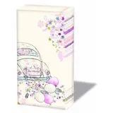 Ambiente Taschentücher Just Married 6 x 10 Taschentücher Motiv: Auto mit Aufschrift für Hochzeit