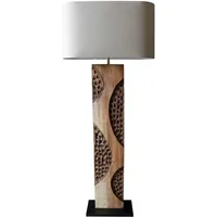SalesFever Stehlampe 171 cm aus Akazienholz mit Metallgestell und