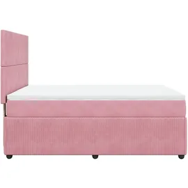 vidaXL Boxspringbett 140 x 200 cm Rosa