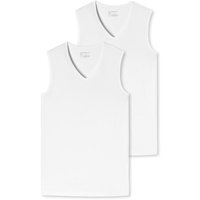 SCHIESSER Herren Tanktops im Pack - "95/5", Organic Cotton in Weiß XL