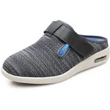 Diabetikerschuhe für Herren, Geschwollene Füße Diabetisches Ödem Stiefel Hausschuhe, Bequeme orthopädische Schuhe, rutschfest, breiter, für ältere Menschen, geschwollene Füße, Plantar ( Color : Dark g - 48 EU