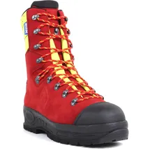 Haix Schnittschutzstiefel/Schnittschutzschuhe Protector 2.0 in KOX Edition mit Gore-Tex Rot/Gelb Größe 45 / 45