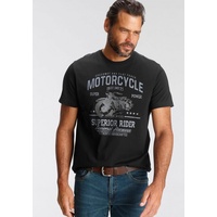 Arizona T-Shirt, mit modischem Print, Gr. M (48/50), schwarz, , 39481850-M