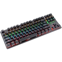 biojee Kabelgebundene mechanische Gaming-Tastatur mit 87 Tasten, Regenbogen-Tastatur mit Hintergrundbeleuchtung fuer Windows PC Laptop fuer Spiele ...