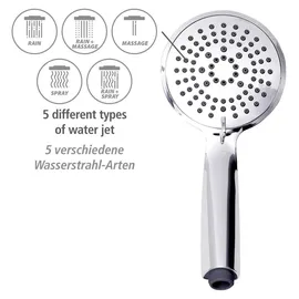Wenko Duschsystem Young Eco mit Thermostat-Armatur Silber 120 cm