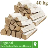 Flameup - Brennholz Kaminholz Holz 40 kg Für Ofen und Kamin Kaminofen Feuerschale Grill Buche Feuerholz Buchenholz Holzscheite Wood 33 cm