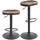Homcom Barhocker 41,5 x 41,5 x 61-82 cm Braun