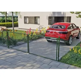 Tetzner & Jentzsch Strong Stabmattenzaun grün Einstabmatte 200x103 cm mit 2 V-Sicken Gartenzaun neu - Grün