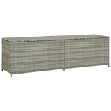 DOTMALL Gartenbox Gartenbox Poly Rattan 200x50x60 cm Grau grau