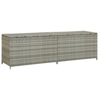 DOTMALL Gartenbox Gartenbox Poly Rattan 200x50x60 cm Grau grau